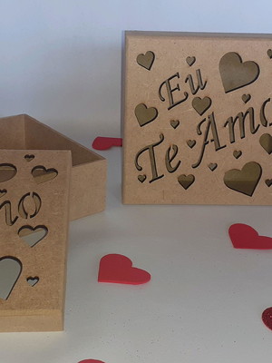 Caixa de mdf love