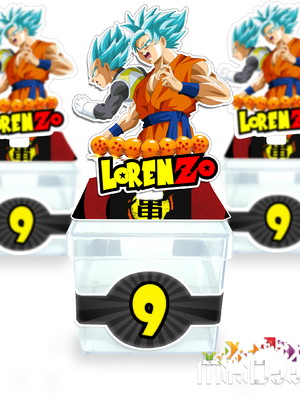 Caixa acrílica 5 cm dragon ball