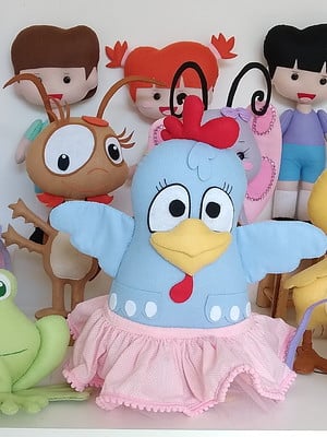 Turma galinha pitadinha em feltro