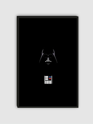 Quadro darth vader minimalista