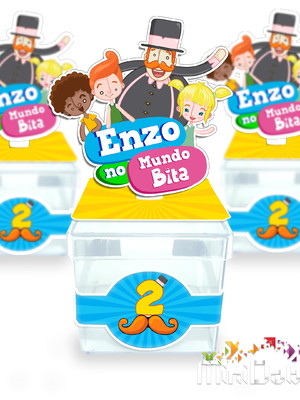 Caixa acrílica 5 cm mundo bita