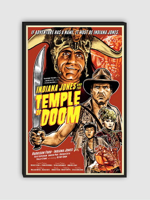 Quadro poster indiana jones e o templo da perdição