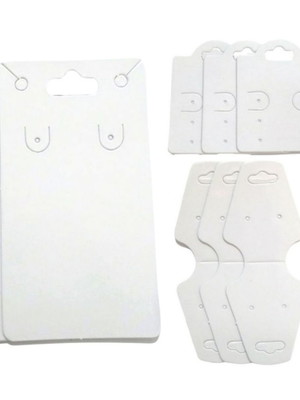 Kit tags para bijuterias 5 modelos - 500 peças branco