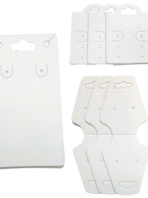 Tags cartelas para biju e semi jóias branco 400 unidades