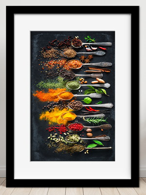 Quadro decorativo cozinha tempero (tamanho a3)
