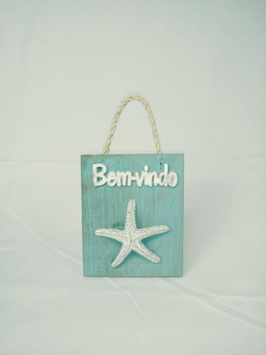 Mini placa decorativa de bem vindo(vários modelos)