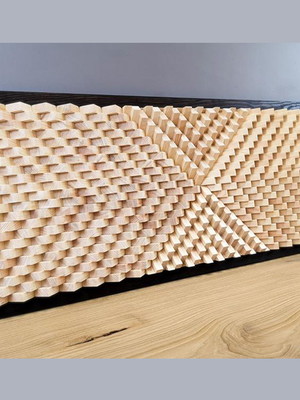 Painel decorativo de madeira 3d