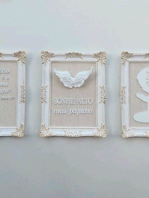 Quarto bebê /quadros personalizados+oração