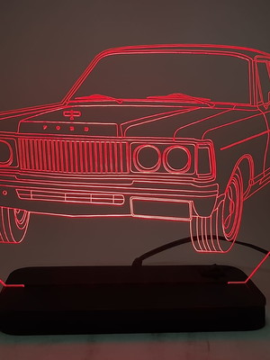 Luminária de mesa acrílico galaxie ltd 79 - carro presente