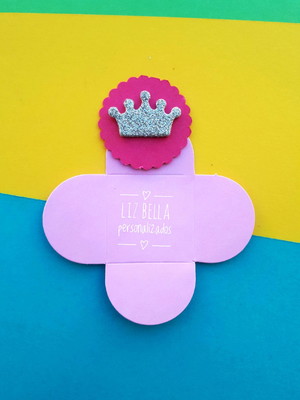 Forminhas de doces coroa rosa 100 unidades