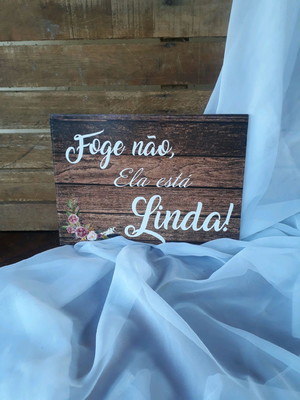 Plaquinhas rústica"casamento"
