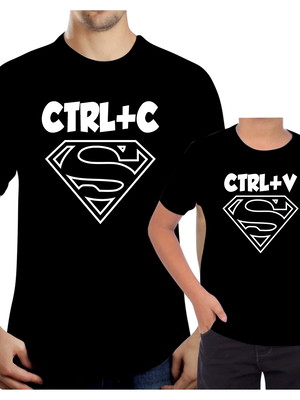 Camiseta dia dos pais ctrl c ctrl v superman