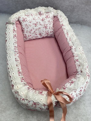 Ninho redutor de bebe rosa menina -diva floral