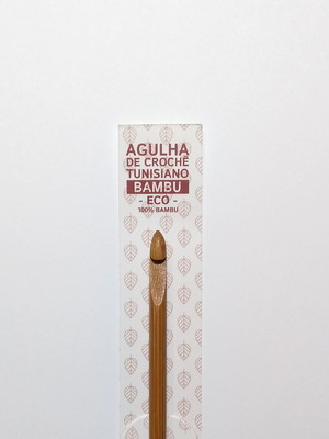 Agulha de crochê tunisiano bambu eco círculo - 5 mm