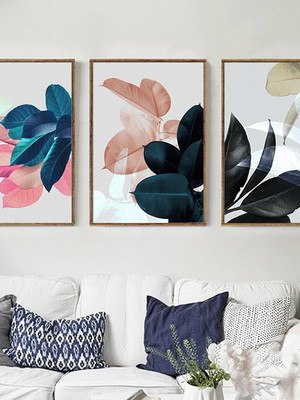 Quadros folhas folhagem decoração modernos lançamento