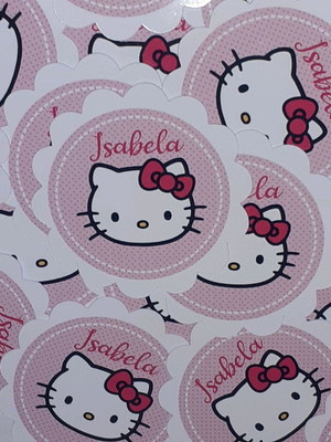 Tag hello kitty 3,5 cm com furo