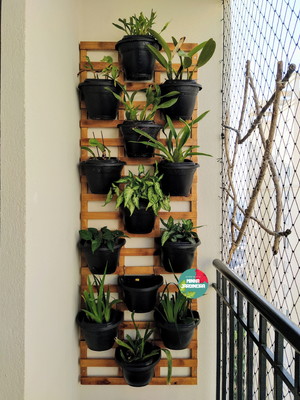 Treliça, floreira, jardim vertical, decoração de parede t8