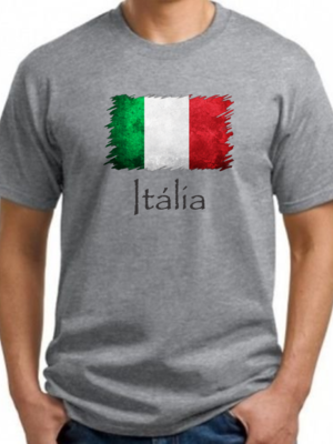Camiseta itália bandeira mescla