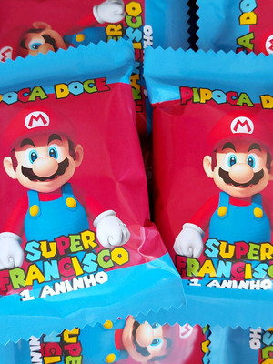 Pipoca doce super mário