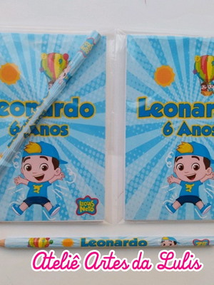 Bloquinho com lápis luccas neto