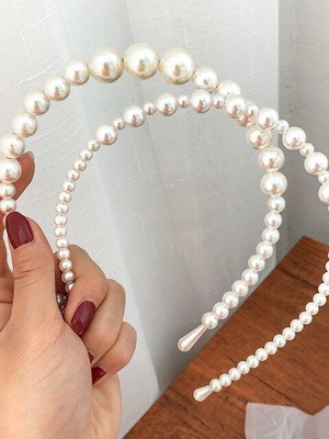 Tiara pérolas kit com 2