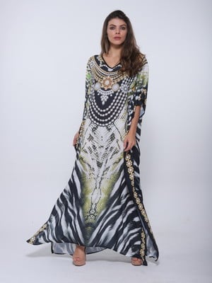 Kaftan longo ébano