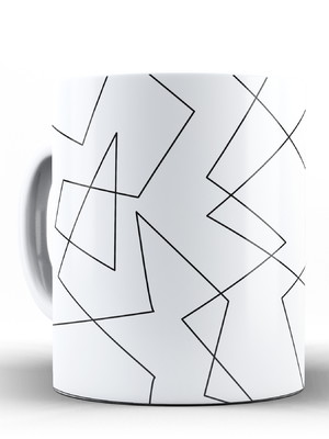 Caneca de luxo estampa chique geométrica abstrata mod3