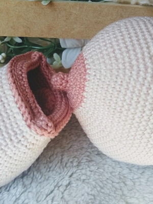 Kit de mama didática e boca em amigurumi