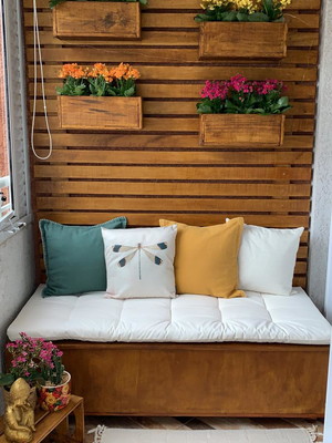 Assento futon para banco.