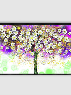 Quadro ilustração 3d, fundo com manchas brilhantes