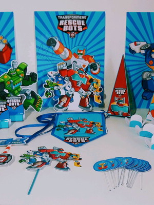 Kit só um bolinho rescue bots