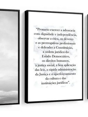 Quadro decorativo escritório de advocacia advogado frases