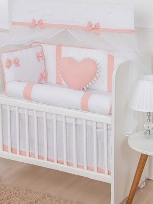 Kit mini berço moisés rubi rolinho fofura rose bebe enxovais