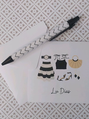 Cartão fashion - personalize com seu nome!