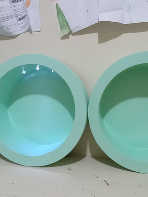 Trio de nichos verde agua