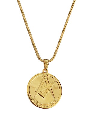 Colar cordão pingente arquitetura folheado ouro 18k. c3p475