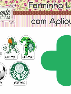 Forminha lisa com aplique palmeira
