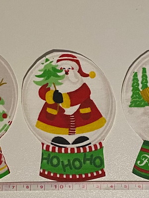 Patch aplique termocolante 3 bolinhas de neve