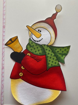 Patch aplique termocolante boneco de neve grande