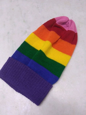 Gorro caído g adulto arco íris !!