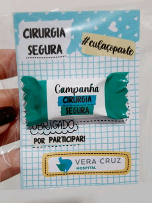 Cartão bala agradecimento