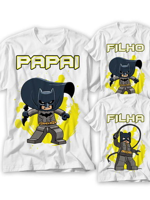 Kit camiseta tal pai tal filho batman 2