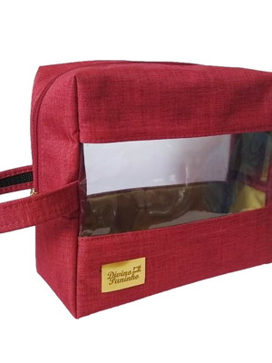 Necessaire extra grande com visor vermelha