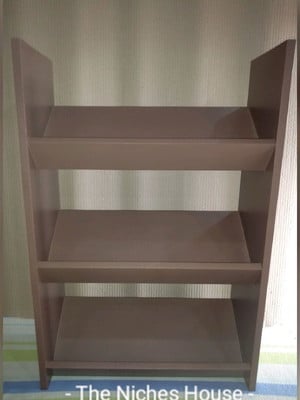 Livreiro de chão triplo prateleira estante
