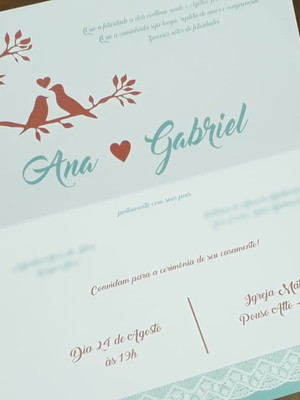 Convite de casamento