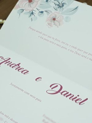 Convite de casamento
