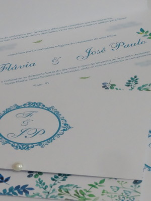 Convite de casamento