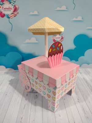 Carrinho de sorvete 3d
