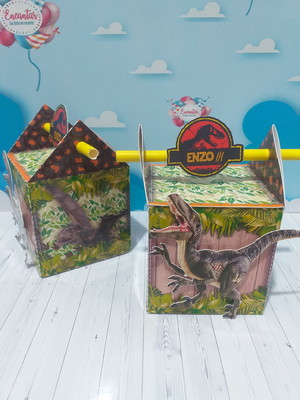 Passa canudo 3d jurassic park