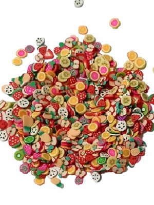1500 un frutinhas de fimo fatiado pacote com 30 gramas